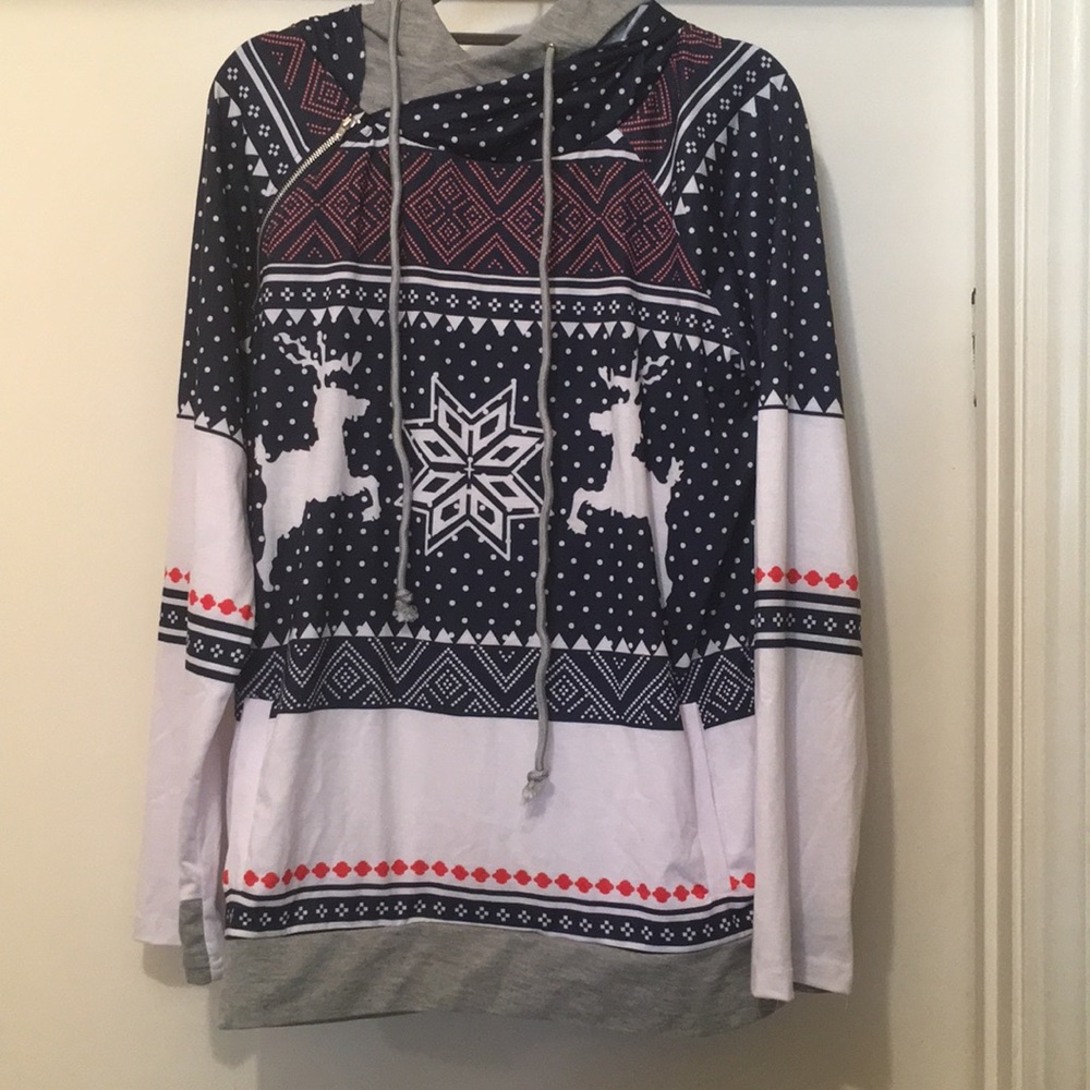 Double hooded sweater